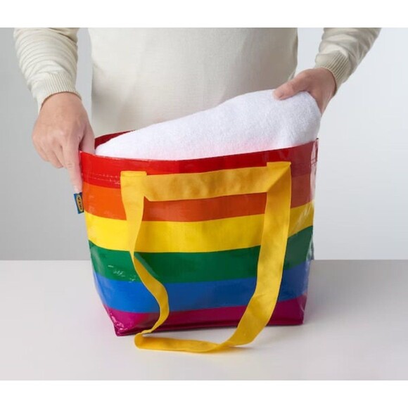 NEW IKEA STORSTOMMA TOTES , pride, rainbow - Picture 2 of 4
